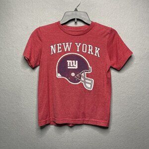 NFL Team Apparel Boys Red New York Giants Graphic T-Shirt M/8